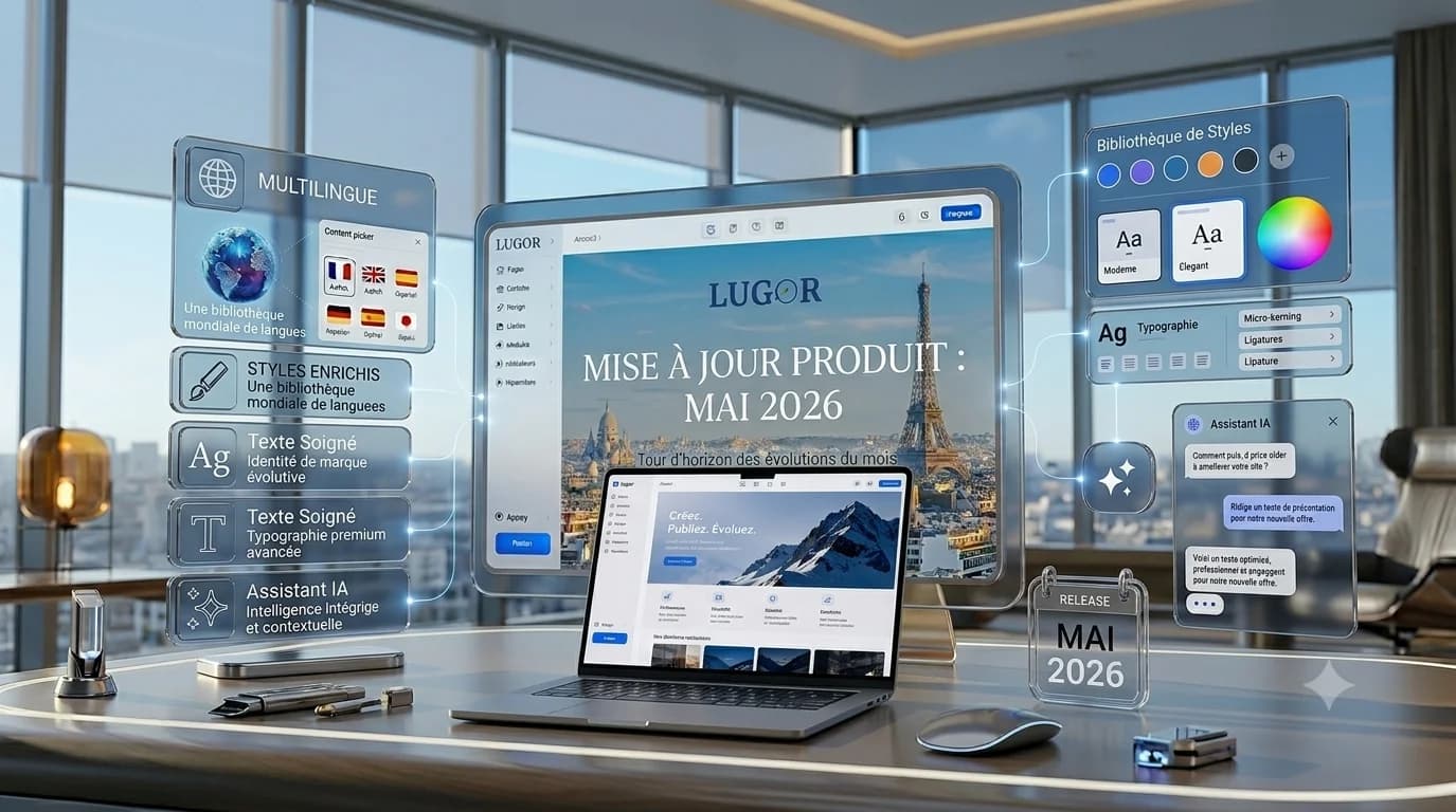Illustration de l'article de release note Lugor de mai 2026